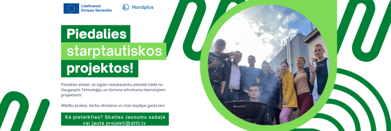 Piedalies starptautiskos projektos!