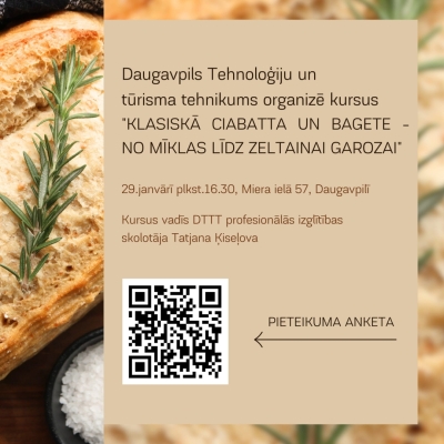 kurss "Klasiskā ciabatta un bagete" 