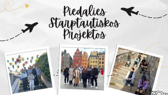 Piedalies starptautiskos projektos