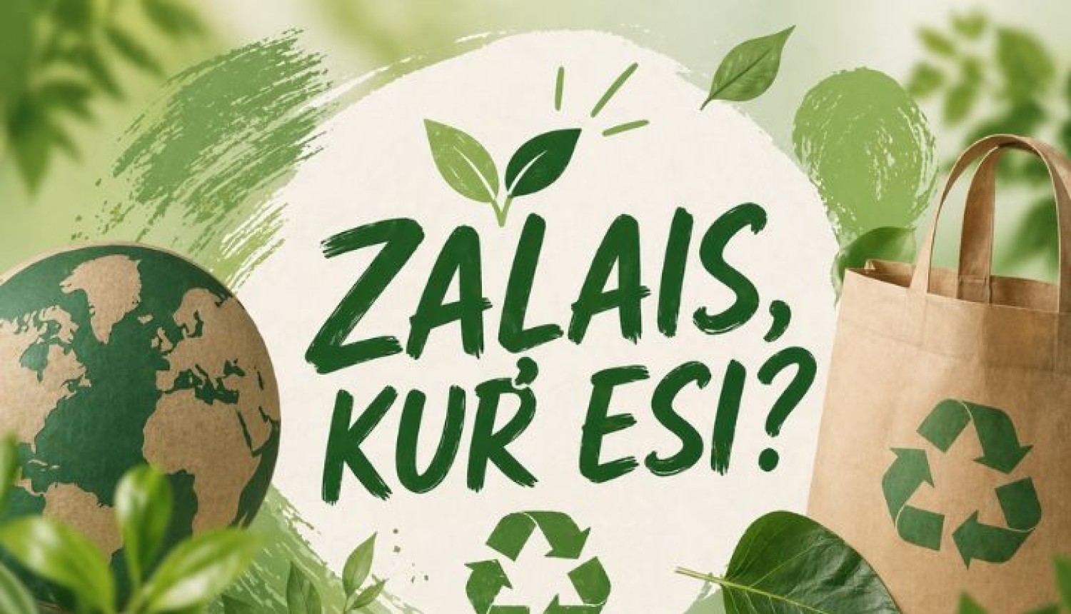 Konkurss “Zaļais, kur esi?” veicina ilgtspējīgu domāšanu