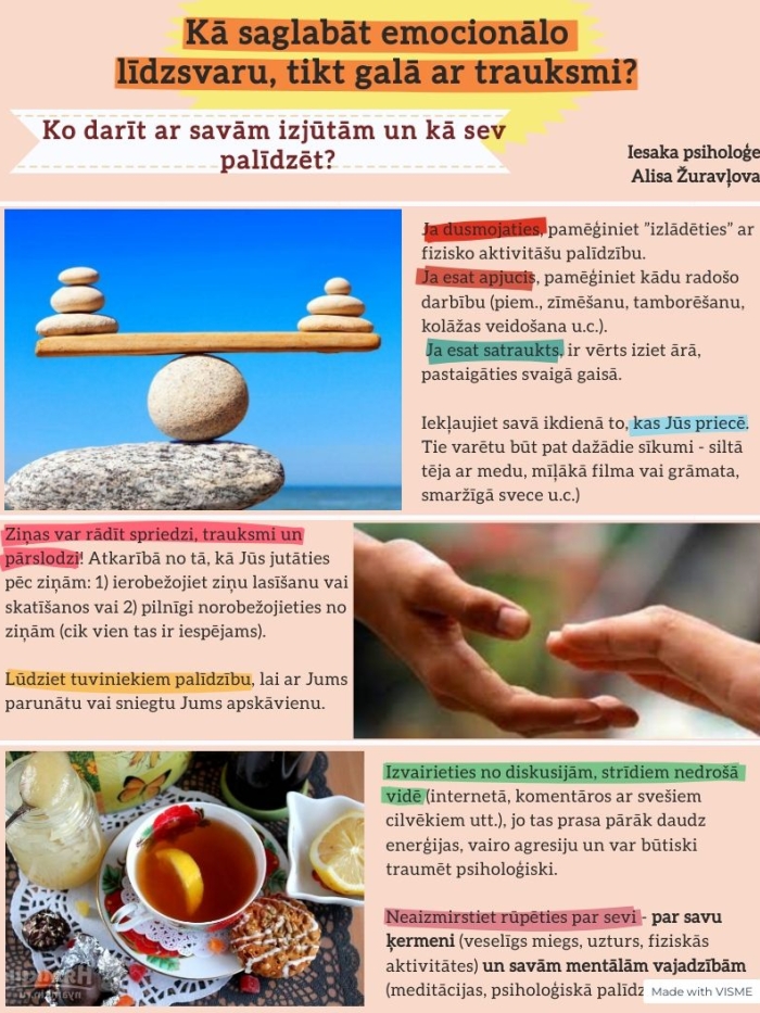 Kā saglabāt emocionālo līdzsvaru 