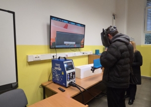Projekta partneri iepazīstas ar tehniskajiem risinājumiem un VR simulāciju izstrādi apmācībām.