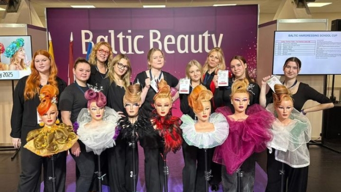 Topošie frizieri gūst panākumus “Baltic Beauty 2025” konkursā